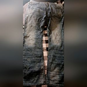 MENS ROBIN'S JEANS SIZE 42 DIAMOND WINGS